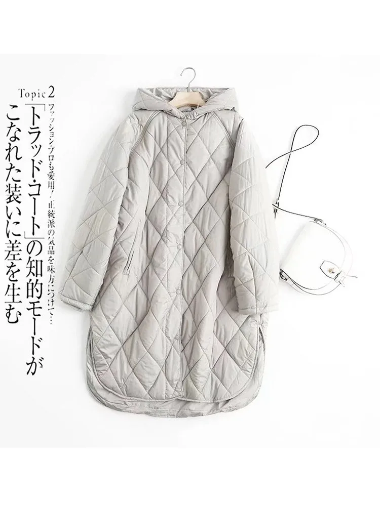 Women's Autumn Jacket Down Jacket Hooded Warm Parkas Thick Winter Cotton Padded Overcoats Hood Quilted Coats Female Hood Parkas