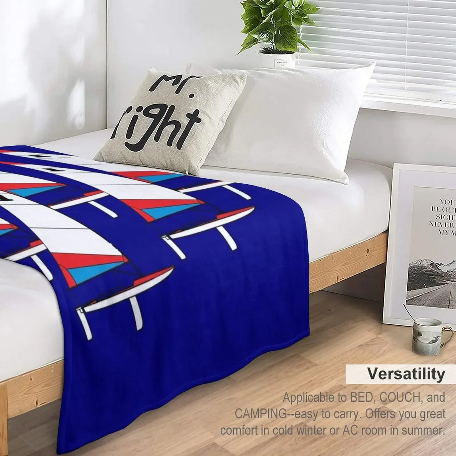 Детское фланелевое одеяло Topper Sailboats Racing