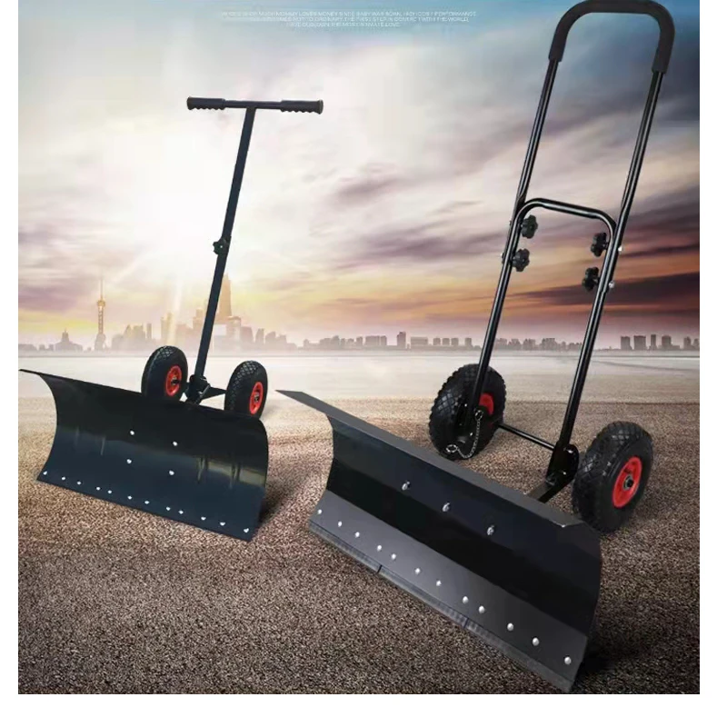 

Wheeled Hand Push Snow Removal Shovel Large Snow Removal Tool Vehicle Snow Removal Artifact Snow Removal Machine with Wheels