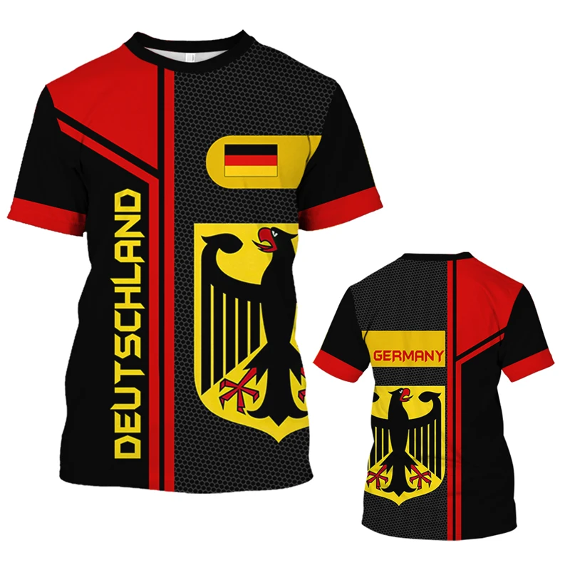 

3D Printed T Shirt Germany Emblem Flag Camoufalge Military Fans For Men Vintage Graphic Tee Men Women Summer T-Shirt