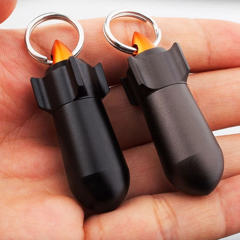 

Mini Metal Seal Bottle Container Waterproof Bottle Canister Capsule Box Outdoor Camping EDC Tool Titanium Sealed Can