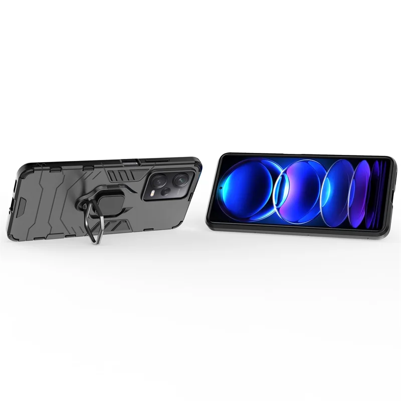 For Poco X5 Pro 5G Case for Xiaomi Poco X5 Pro Cover Armor Finger Ring Holder Stand PC Phone Bumper For Poco X5 Pro