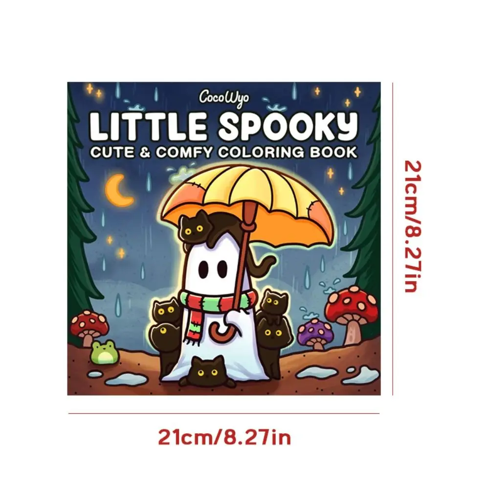 Креативная жуткая книга-раскраска Cutie подарок для релаксации развивающая