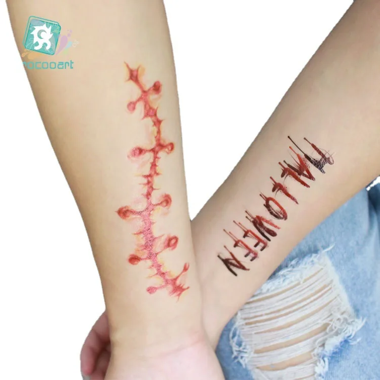 Временные тату-наклейки на Хэллоуин день мертвецов 5 шт. |