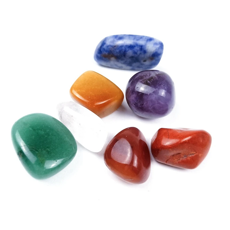 

Natural Seven Chakra Energy Stone Chakra Stone Irregular Reiki Healing Crystals Stone Polished Stones Ornaments Decor