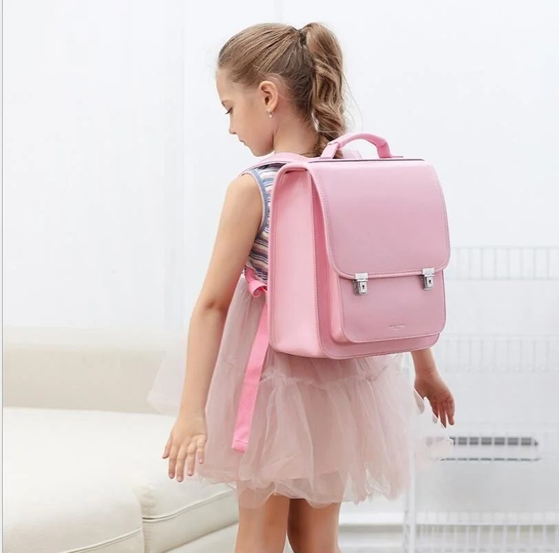 

Japan School Backpack for girls kids Orthopedic backpack book bags Children PU Japan school Bag students backpack bag for kids