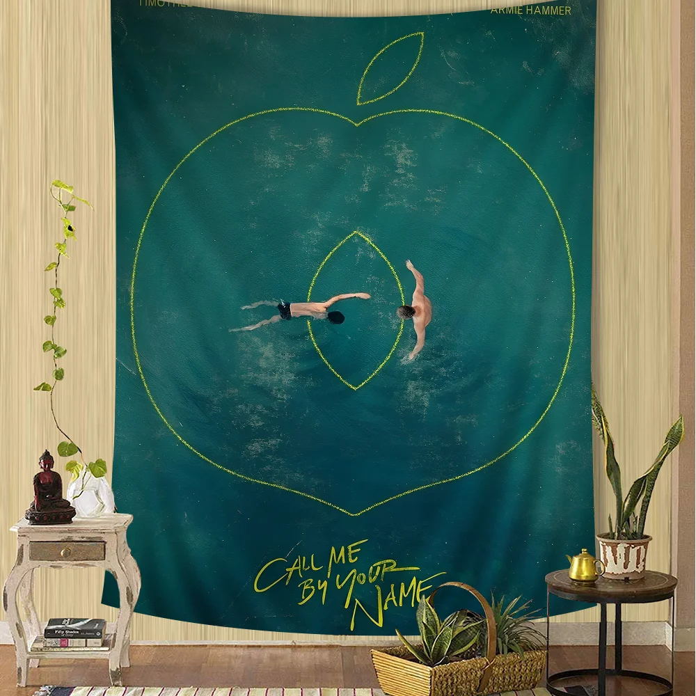 Настенный гобелен с надписью Call Me by Your Name