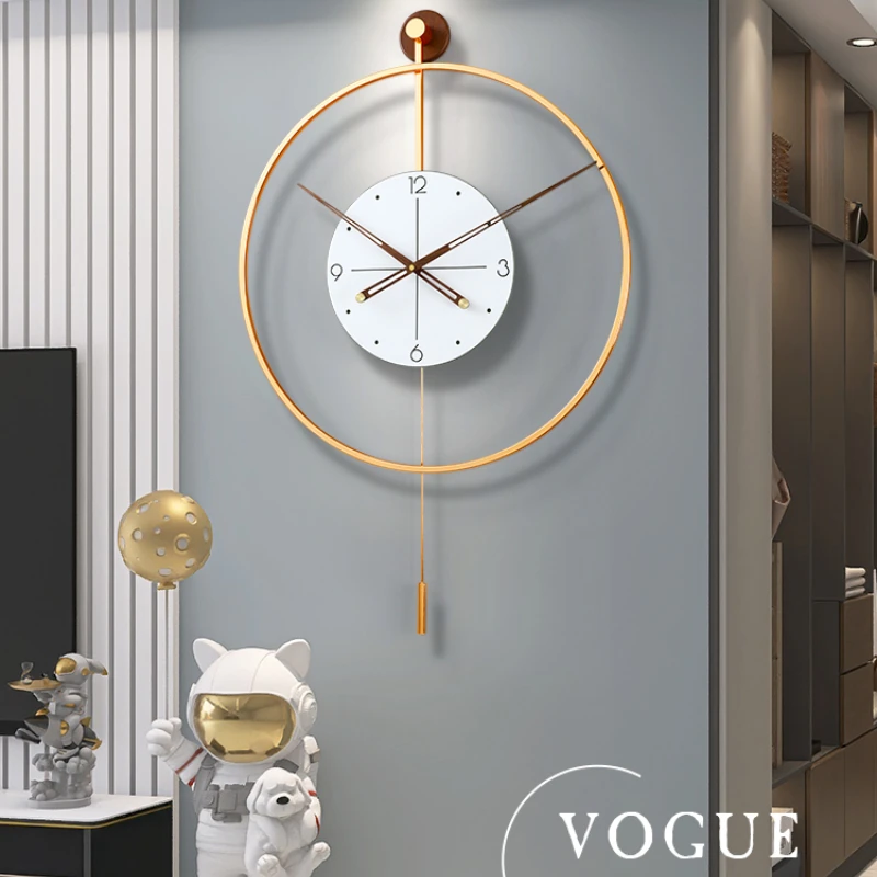 

Настенные часы, Современные Простые домашние часы для гостиной, роскошные креативные настенные часы