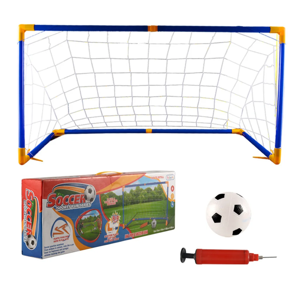 

Hockey Goal DIY Football Net Handmade Door Toys Kids Assembly Soccer Gate Children Up Goals Backyard Training Sports Game