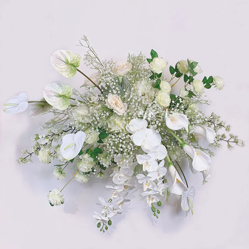 Оригинальная Свадебная искусственная настенная Подвеска композиция с цветочным