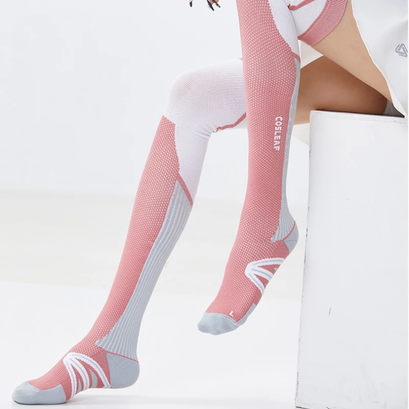 Высококачественные женские Компрессионные носки для бега, чулки, спортивные носки для марафона, велоспорта, футбола, баскетбола, улицы