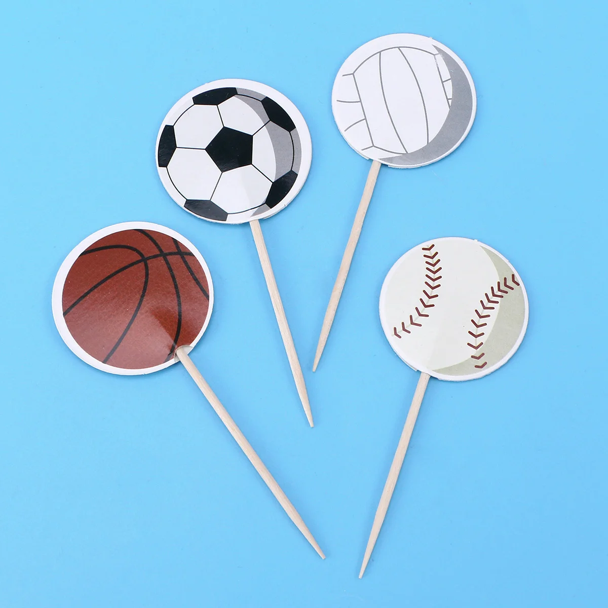 

72pcs Sports Picks Decorative Cake Decoration Cake Ornament