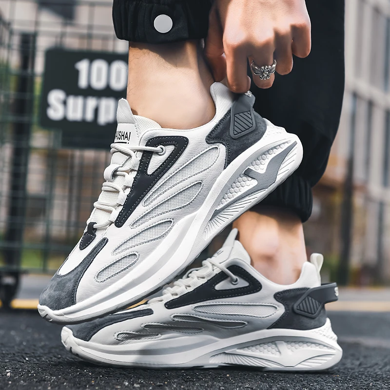 Abhoth Light Weight Male Sneakers Running Shoes Trendy Fashion Sneakers Outdoor Cushion Jogging Men's Sneaker Tenis Masculino