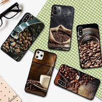 coffee beans phone case for iphone 12 11 13 7 8 6 s plus x xs xr pro max mini shell