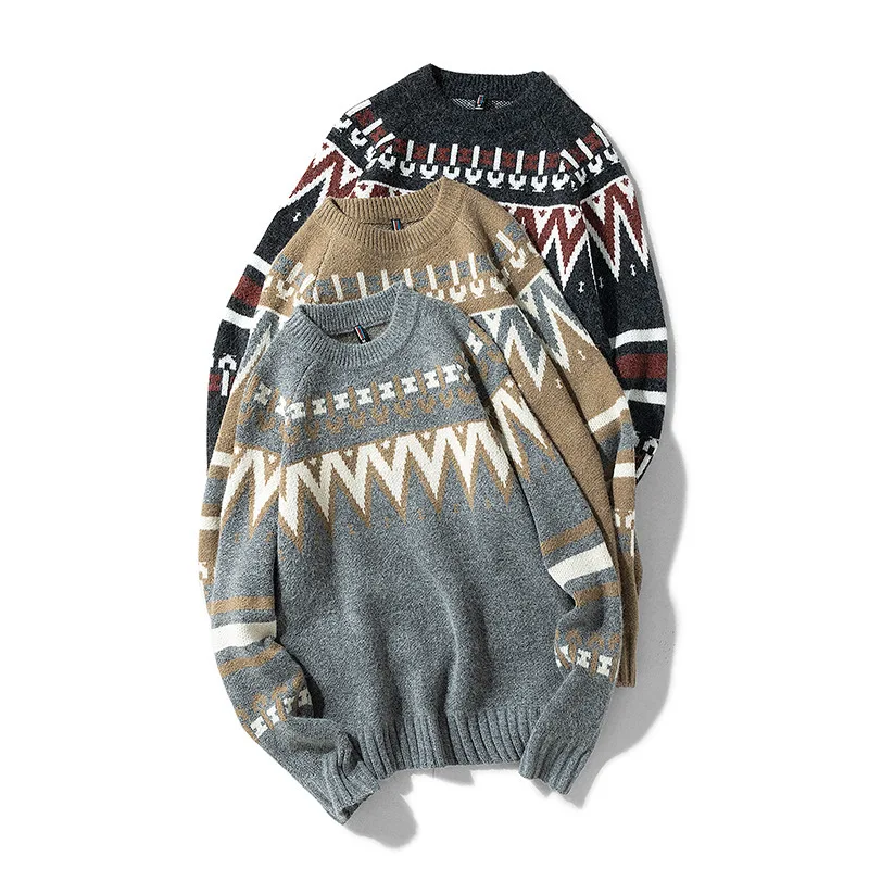 Cardigan Mens Clothing Sweaters Knitted Sweaters Men's Knit Coats Ropa De Invierno Autumn and Winter Korean Version Keep Warm