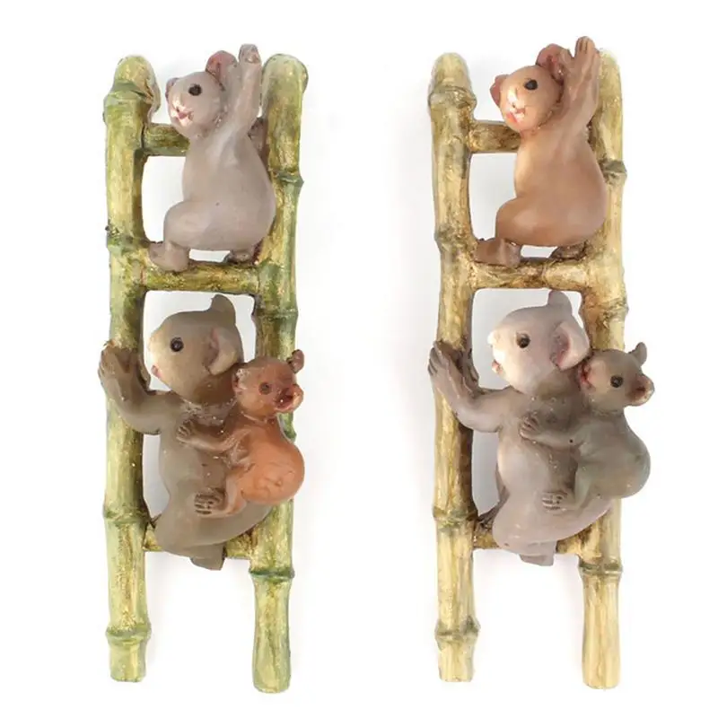 

Climbing Ladder Animal Resin Ornament Garden Plant Pot Decoration New Creative Little Koala Potted Decorative Home Garden Decor
