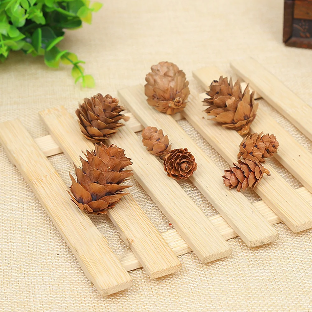 210 шт. сосновые шишки для фотографий декор растений рождественские украшения