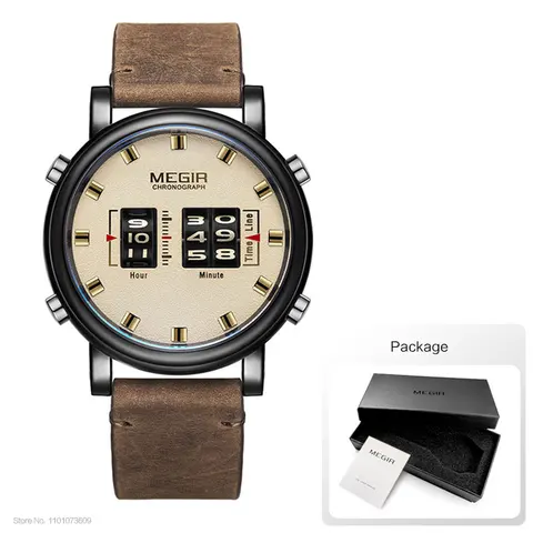 MEGIR 2020 новые роскошные часы мужские военные спортивные Ролики указатель Кварцевые часы мужские модные из нержавеющей стали сетчатый ремешок наручные часы