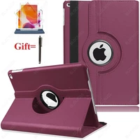 new 2021 case for ipad 10 2 inch ipad 7th 8th 9th gen pu leather case 360 degree rotating stand smart cover with auto sleep wake