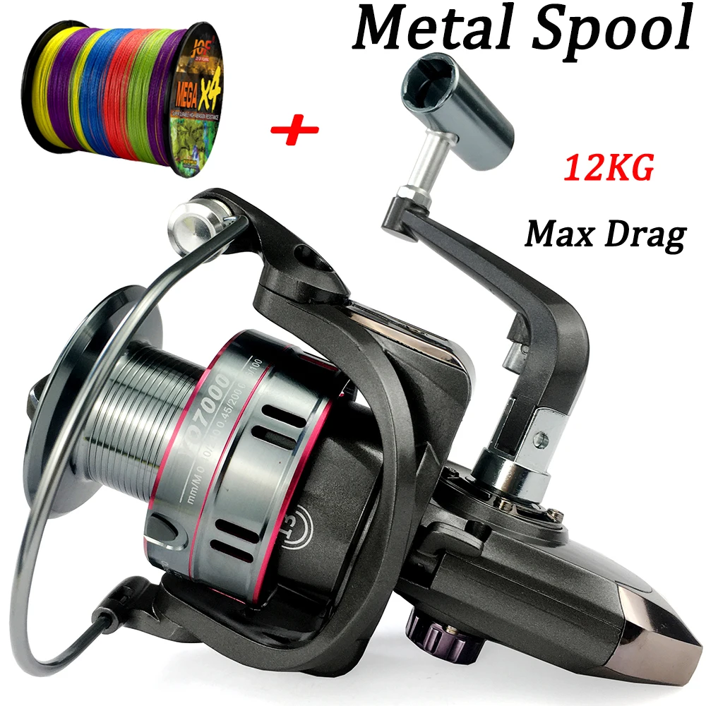 Металлическая катушка высокого качества рыболовная спиннинговая с передаточным