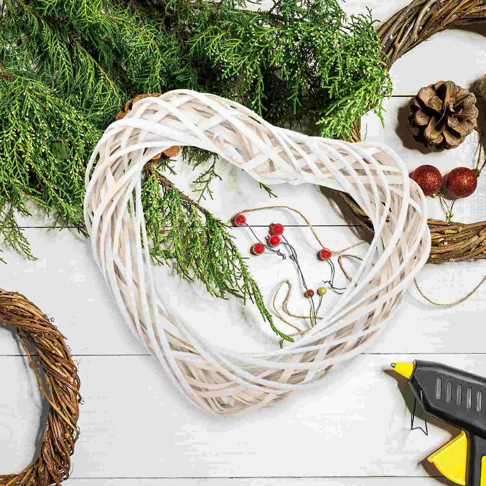 Грейвейн гирлянда венок сердце обруч держатель для украшения дома календарь из