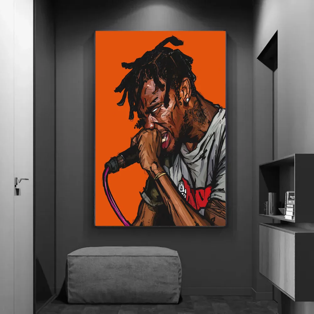 Фото Классические Постеры С Фильмами Travis Scott Astroworld, Винтажные Декоративные Наклейки, Качественная Бумага HD №5