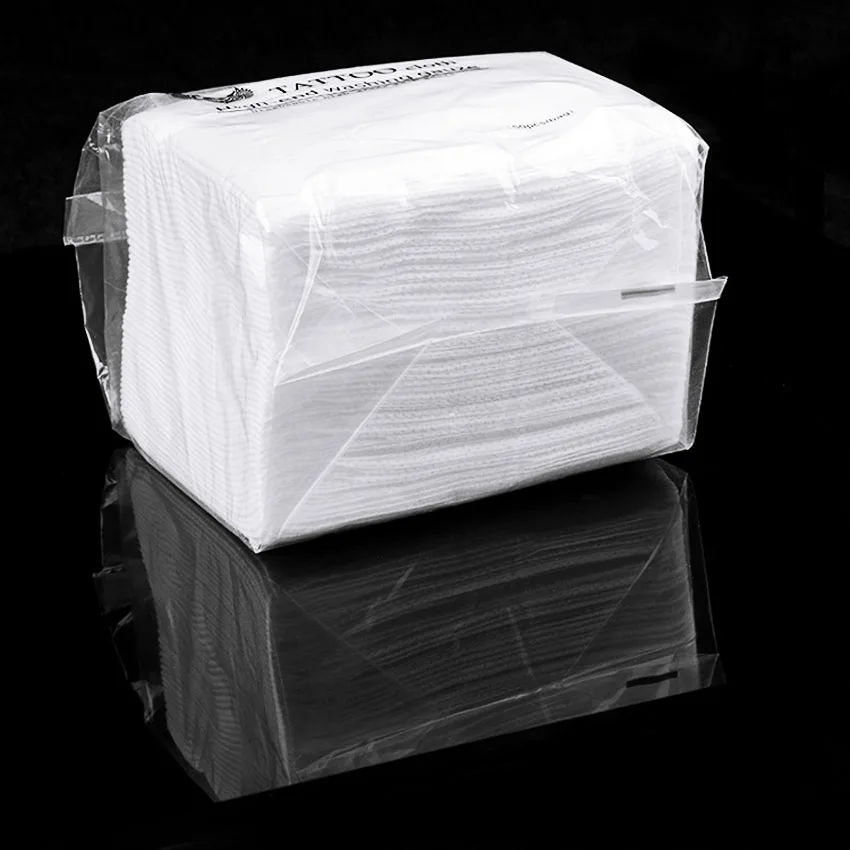 Одноразовые Салфетки Для Татуировок Бумажная Белая Нетканая Ткань 24x15 См