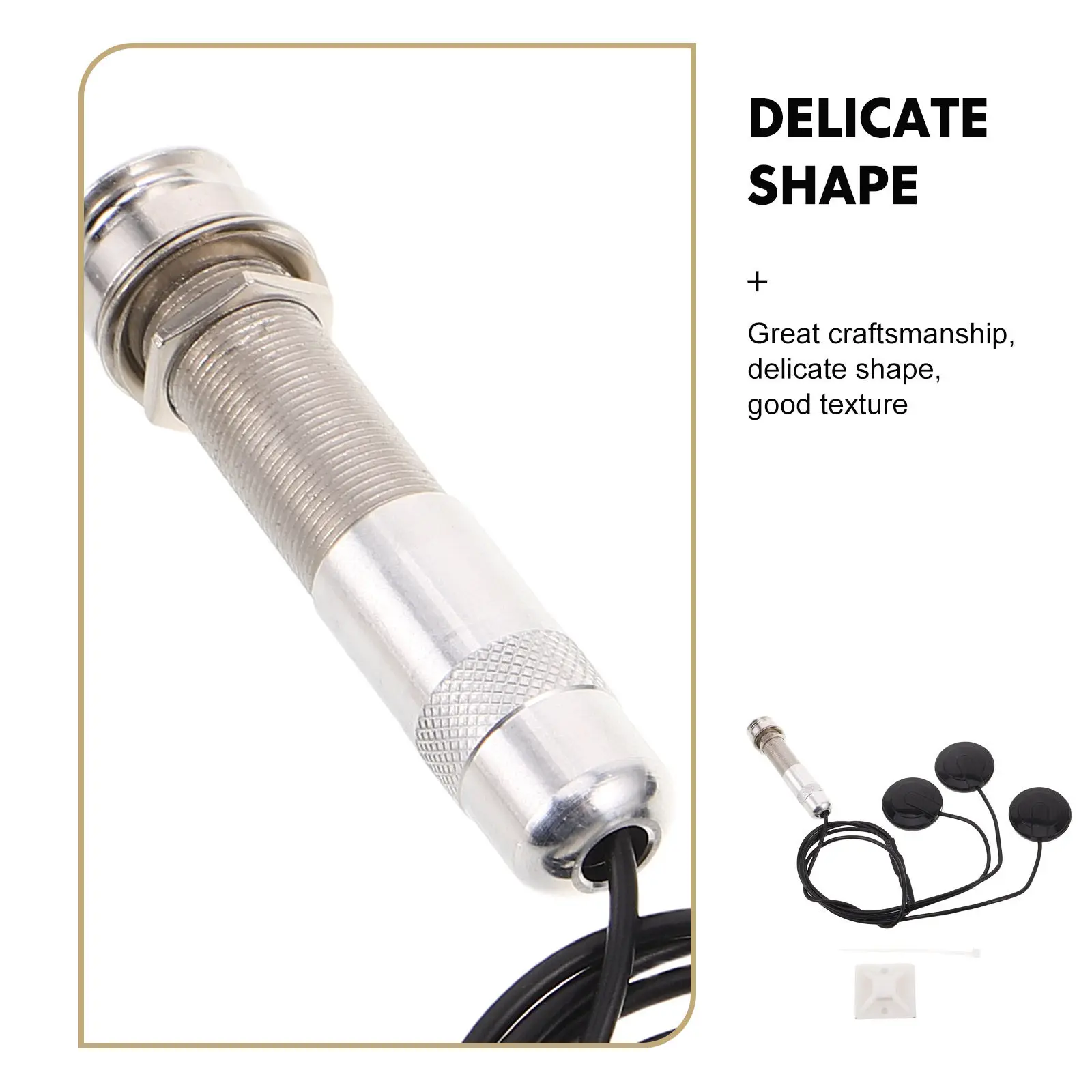 Фото 1Set Piezo Pickup Transducer Acoustic Guitar Ukulele Mandolin Transducer Aluminum Tube Noise Reduction Pickup for String №2
