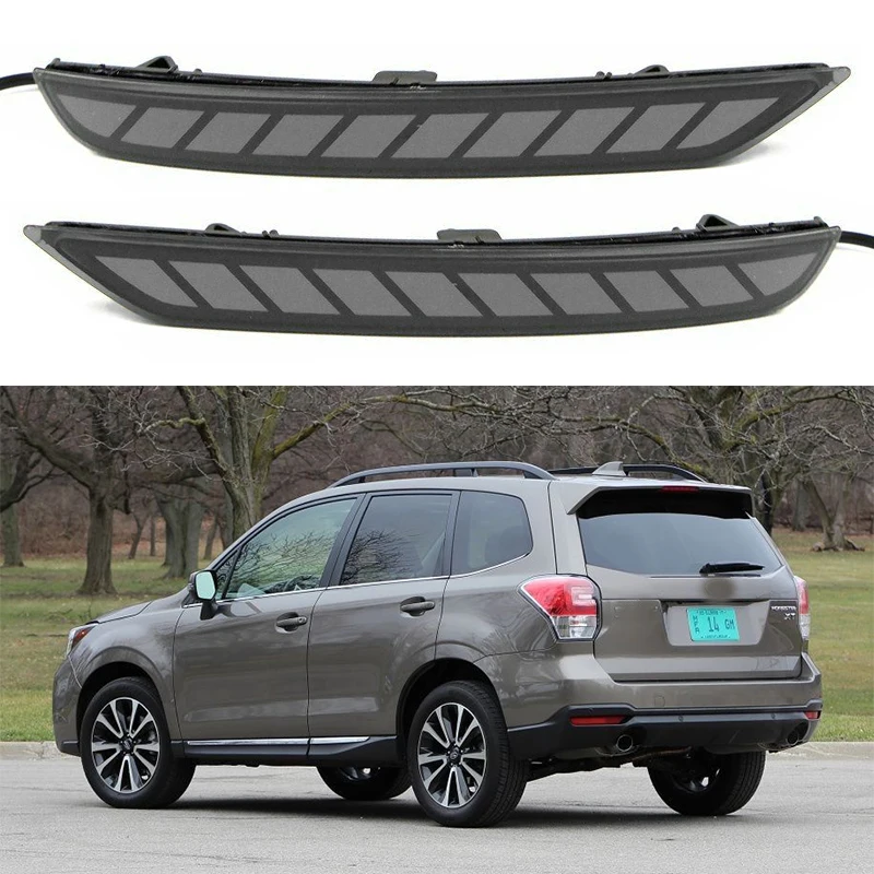 

СВЕТОДИОДНЫЙ Автомобильный задний отражатель, задний стоп-сигнал для Subaru Forester 2008, 2009, 2010, 2011, 2012, 2013, 2014, 2016, 2017, 2018, дым