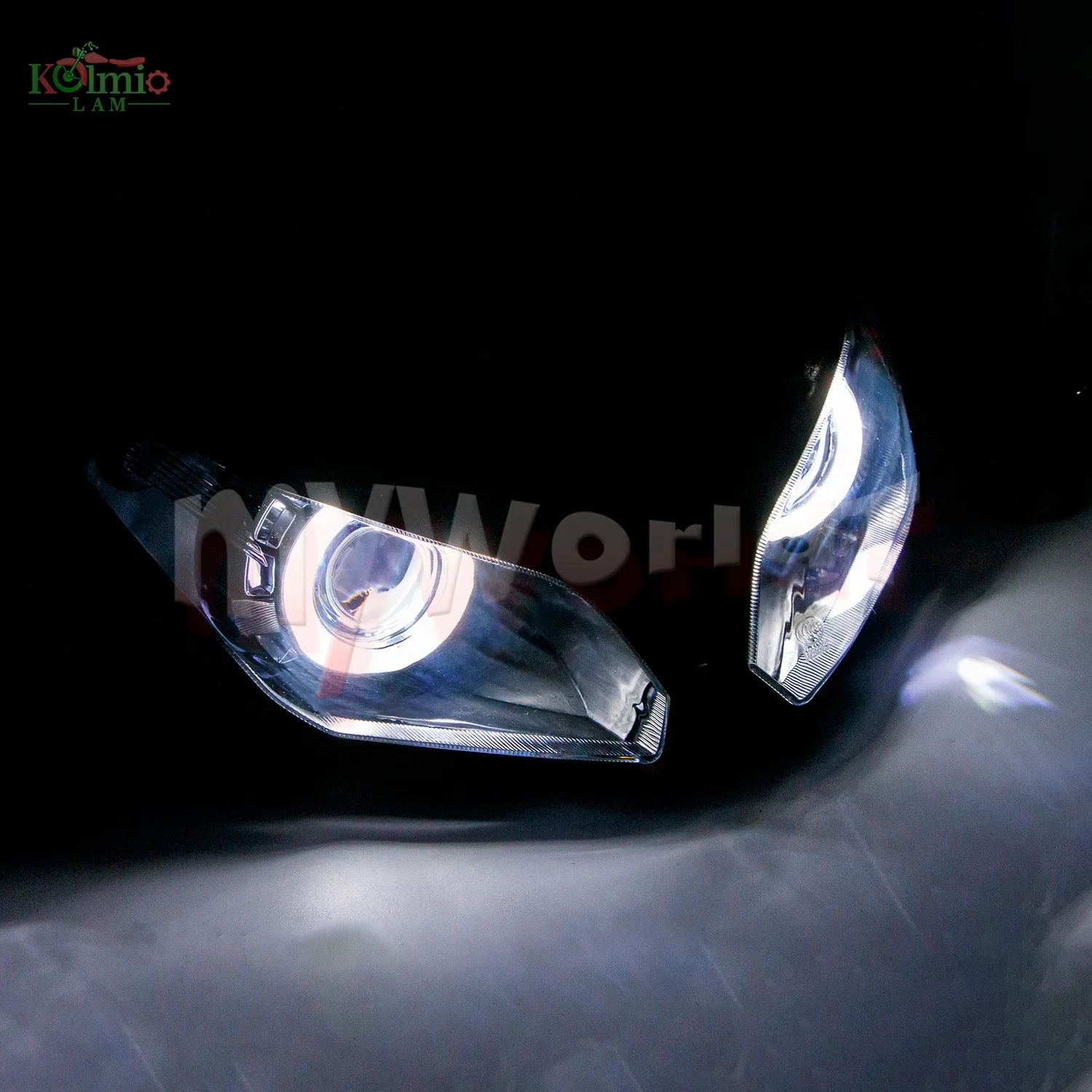 

Подходит для Kawasaki Ninja 300/250 2013 - 2018 EX300 мотоциклетная фара ангельские глазки HID фара NINJA300 2014 2015 2016 2017