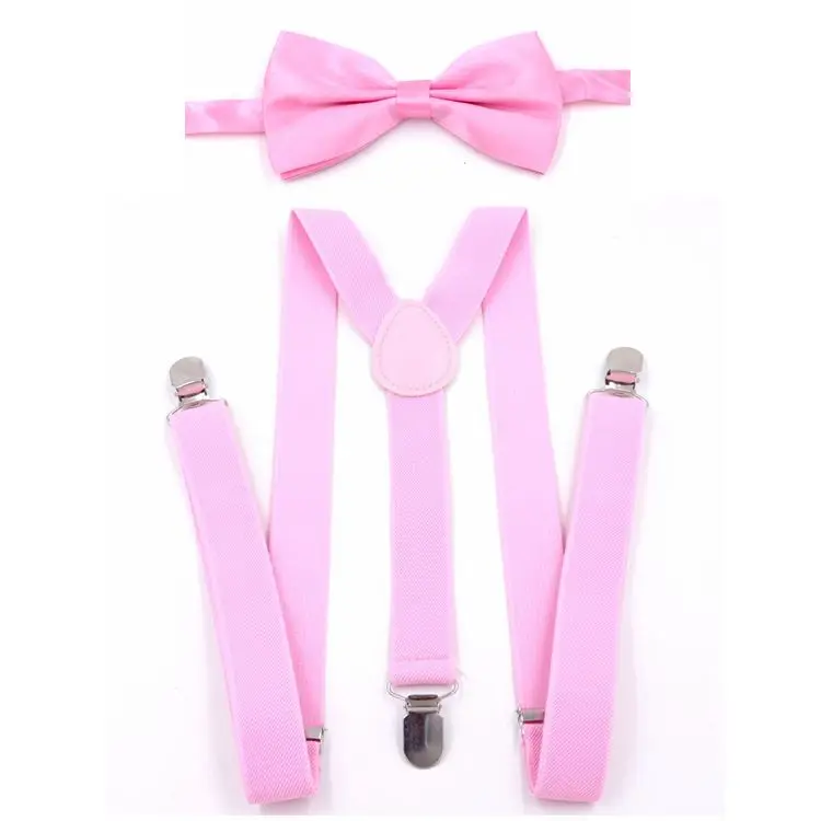 Fashion Suspenders Bowtie Sets Men Women Party Wedding Y-Back Shirt Braces Belt Suspenders Clip Bow Tie Pants Jeans Gifts Unisex images - 6