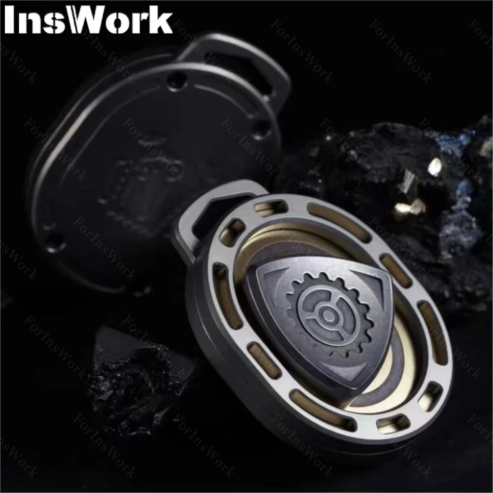 B.M. Металлическая титановая игрушка-Спиннер Двигатель смерти 2 0