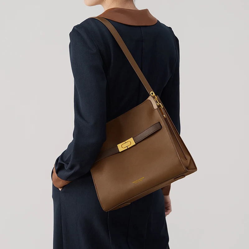 Cnoles Brand Female Shoulder Bag Bucket Tote Bags Women New Trend Luxury Ladies Crossbody Messenger Bag