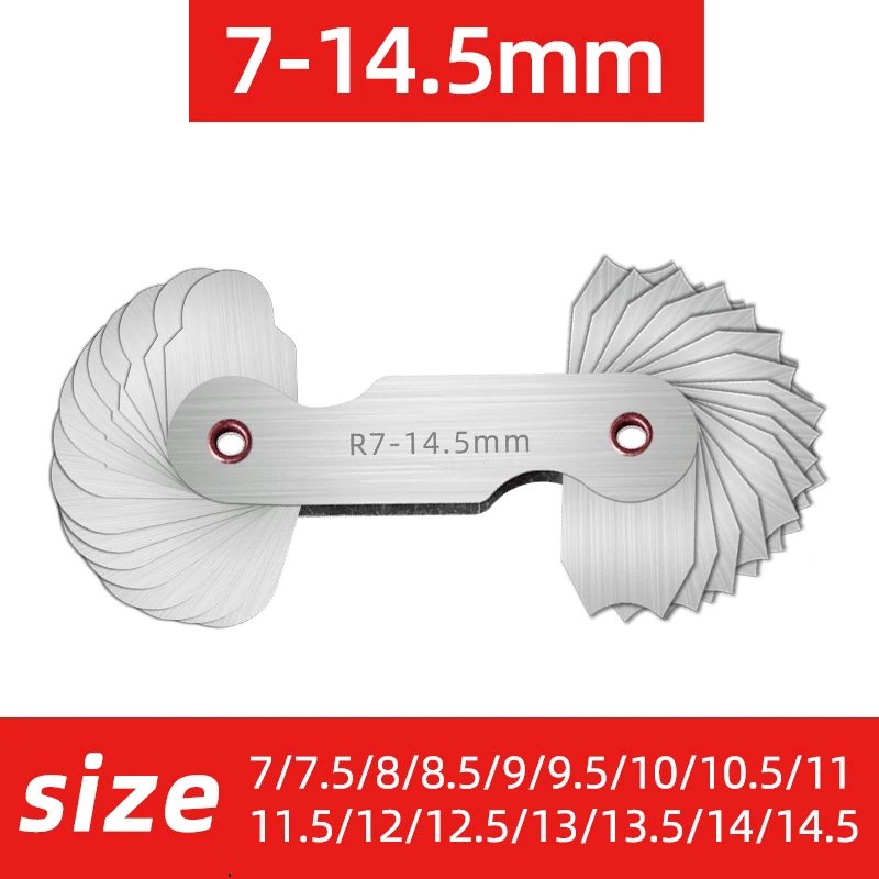 

Радиусные шаблоны ZUIDID R1-6.5 7-14.5 15-25