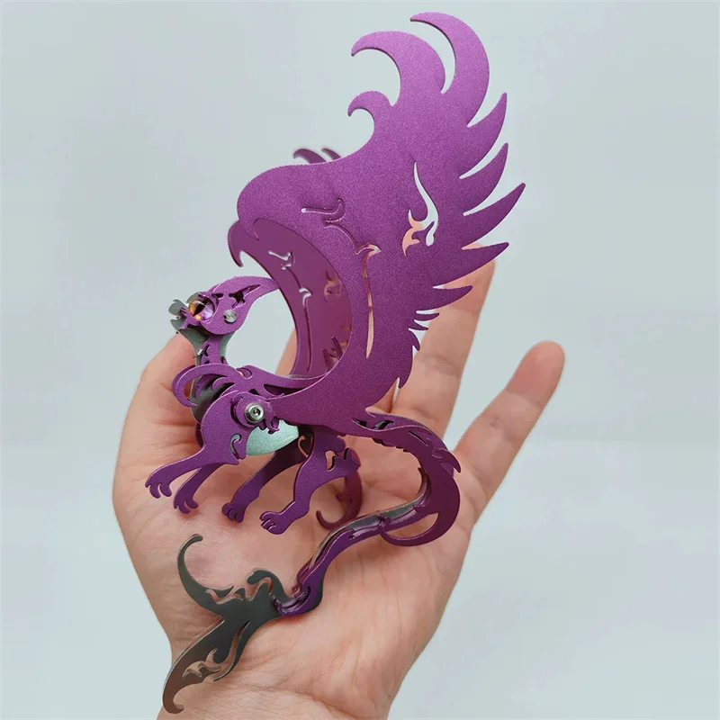 3D Metal Cat Princess Puzzle Model Building Kits Furry Maine Coon Mechanical Animals DIY Assembly Toy - 37PCS+