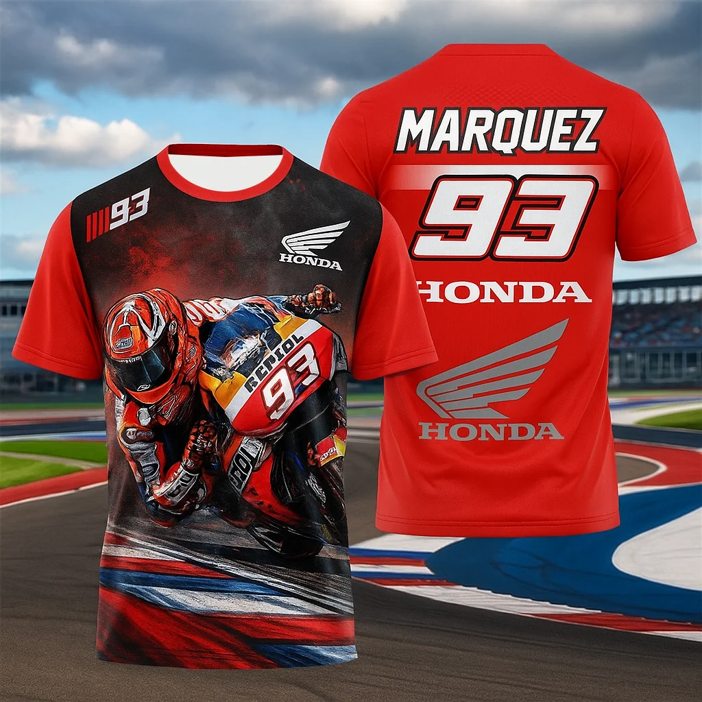 

Мужская летняя футболка Honda Racing, мотоциклетный байкерский трикотаж с короткими рукавами, легкая дышащая спортивная одежда для верховой езды на открытом воздухе