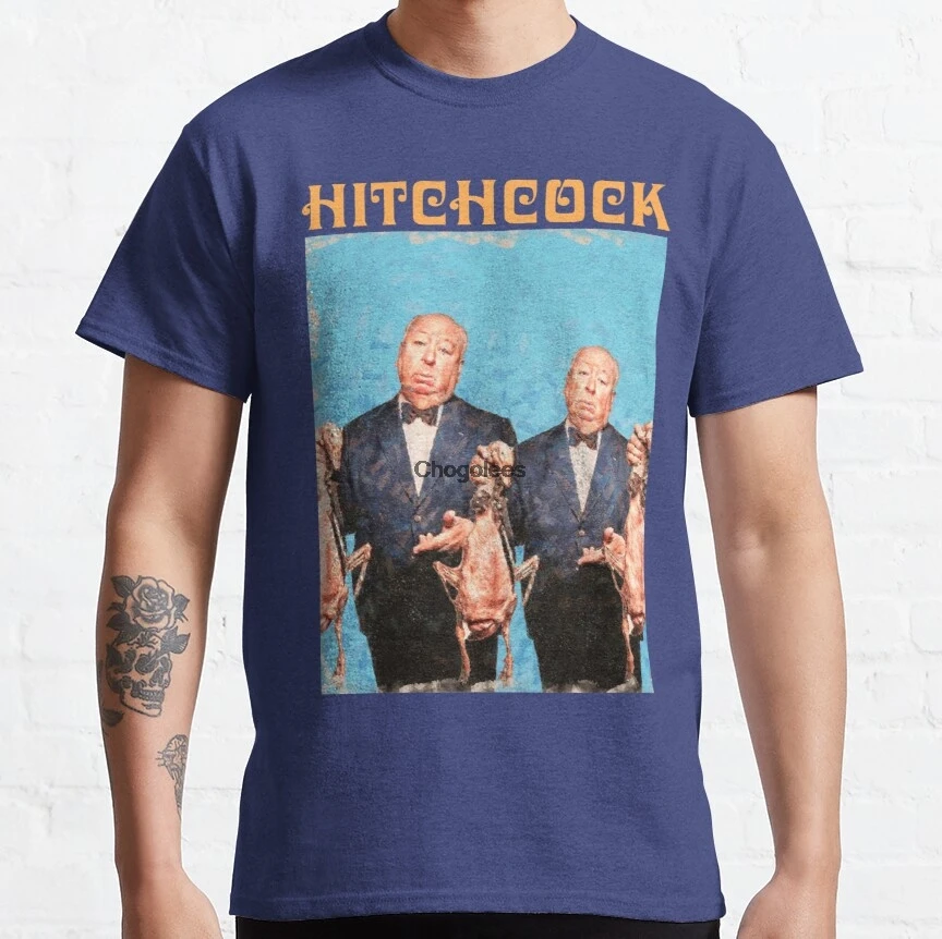 

T-Shirt avec portrait d'alfred Hitchcock pour homme et femme
