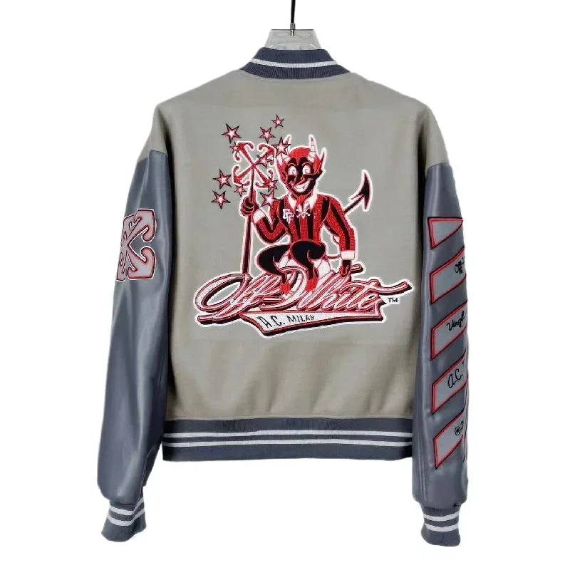 Винтажная университетская бейсбольная куртка мужская лоскутная из