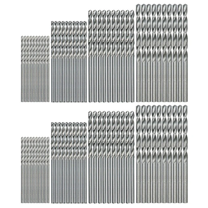 

80 Pcs Mini Drill HSS Bit 0.5Mm-2.0Mm Straight Shank PCB Twist Drill Bits Set
