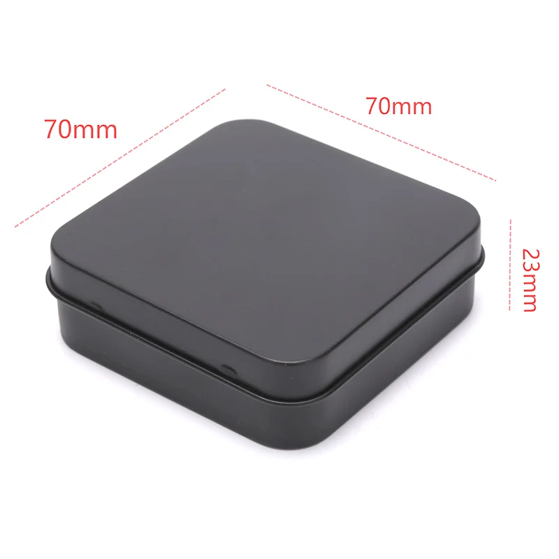 1PC Metal Tins Container Square Hinged Flip Storage Tin Box Small Kit Case Jewelry Coin Candy Condom Organizer Portable Mini - купить по