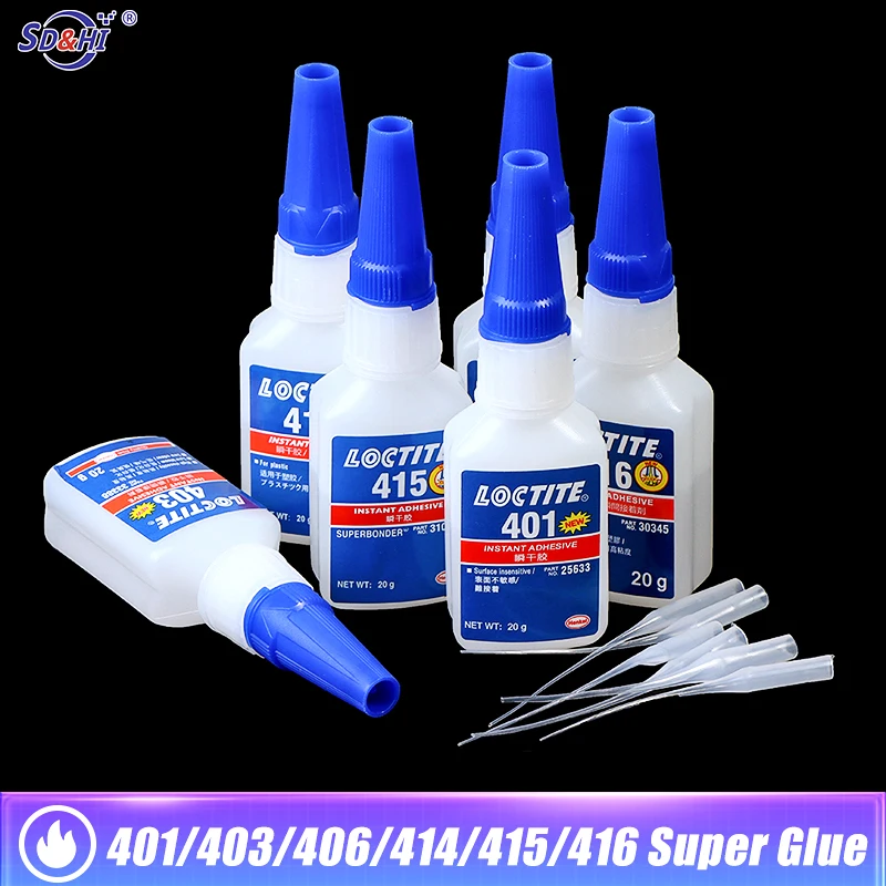 20ml Universal Adhesive Stronger Super Glue 401/403/406/414/415/416 Quick Dry Multi-Purpose Glue Repair Tools Self-Adhesive