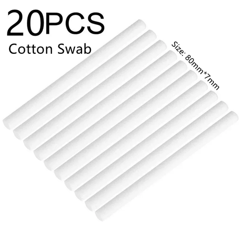 

10 Packs 7mm Humidifier Cotton Swab Core Cotton Filter Wicks Humidifier Sticks Cotton Filter Sticks Replace Humidifier Parts