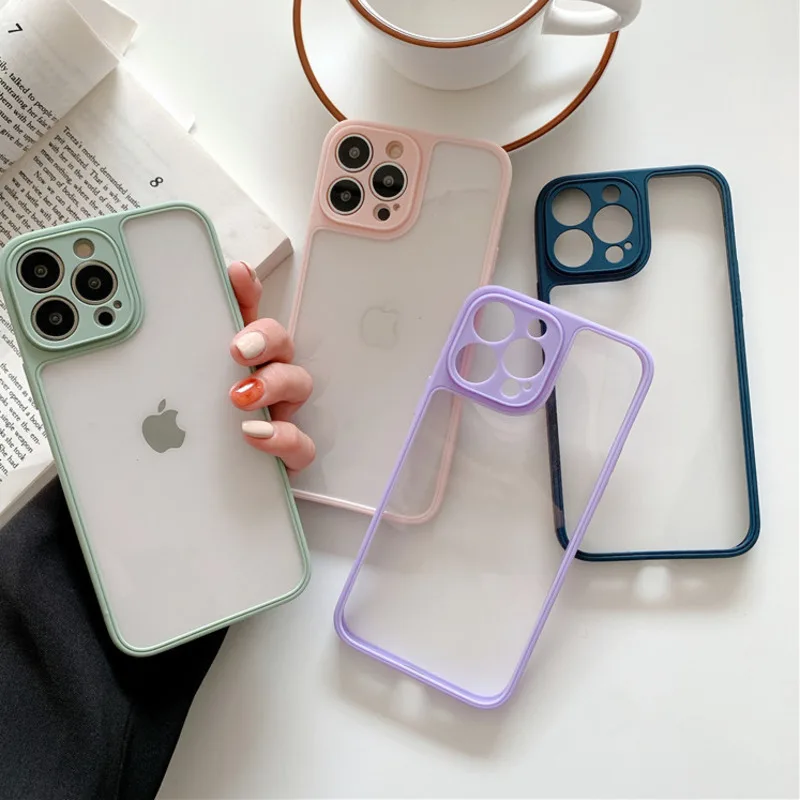 

Бампер прозрачный для iPhone 100 шт./лот, мягкая Противоударная задняя крышка для iPhone 13, 12, 11 Pro Max, SE2020, 7, 8, X, XR, XS Max