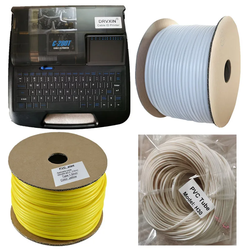 

pvc tube Line number tube pvc pipe white 0.5mm2-8.0mm2 for cabe ID Printer lm-550a,lm-390a/pc,s710e,s700e,s650,c-280t
