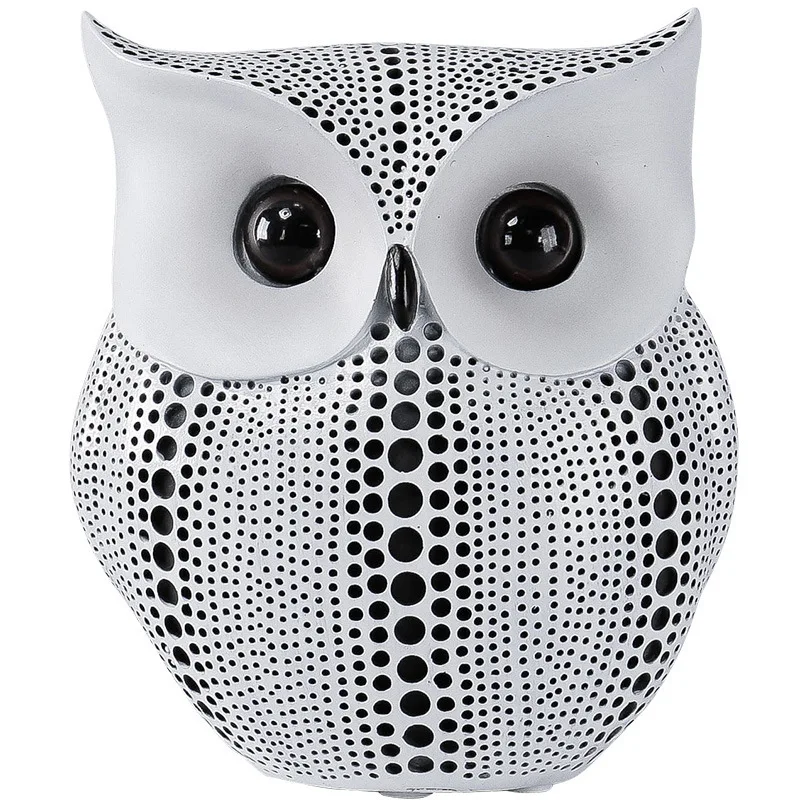 

Nordic Light Luxury Owl Animal Savings Tank Home Creative Office Decoration Resin Crafts Decoration