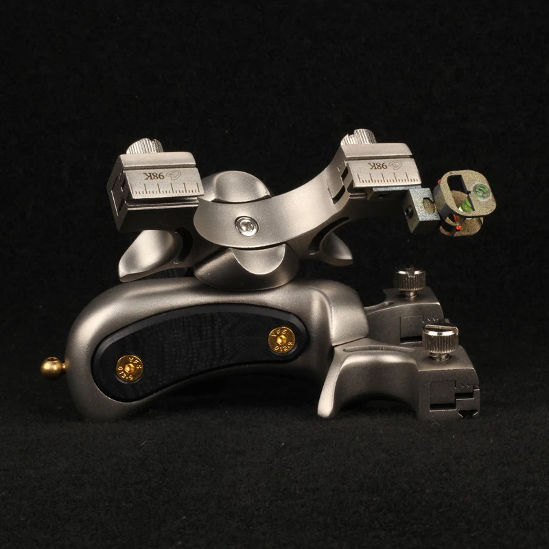 Рогатка из нержавеющей стали 98k с плоской резиновой лентой Встроенная