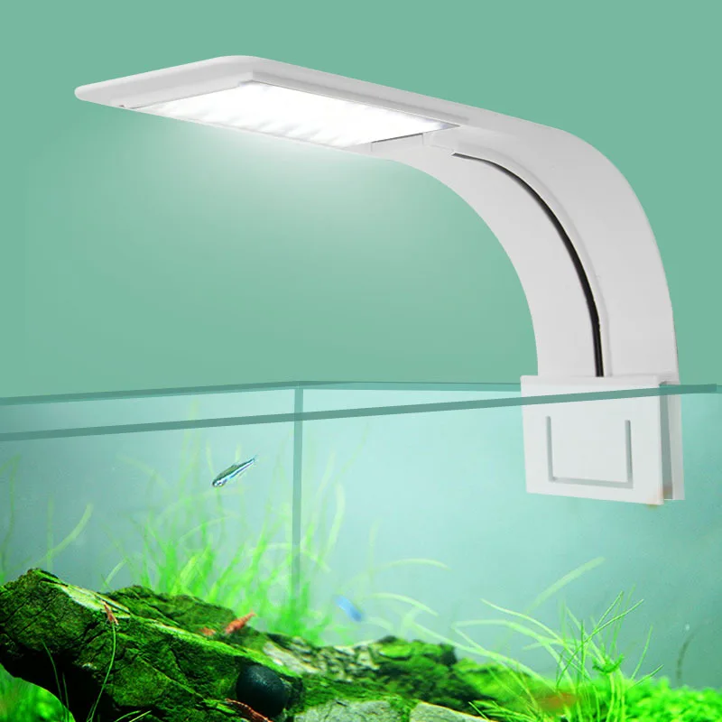 

Fish Tank Decoration Light Aquarium Accessories Ultra-thin LED Clip Light Aquatic Plant Lighting Beautiful 2 Color Options