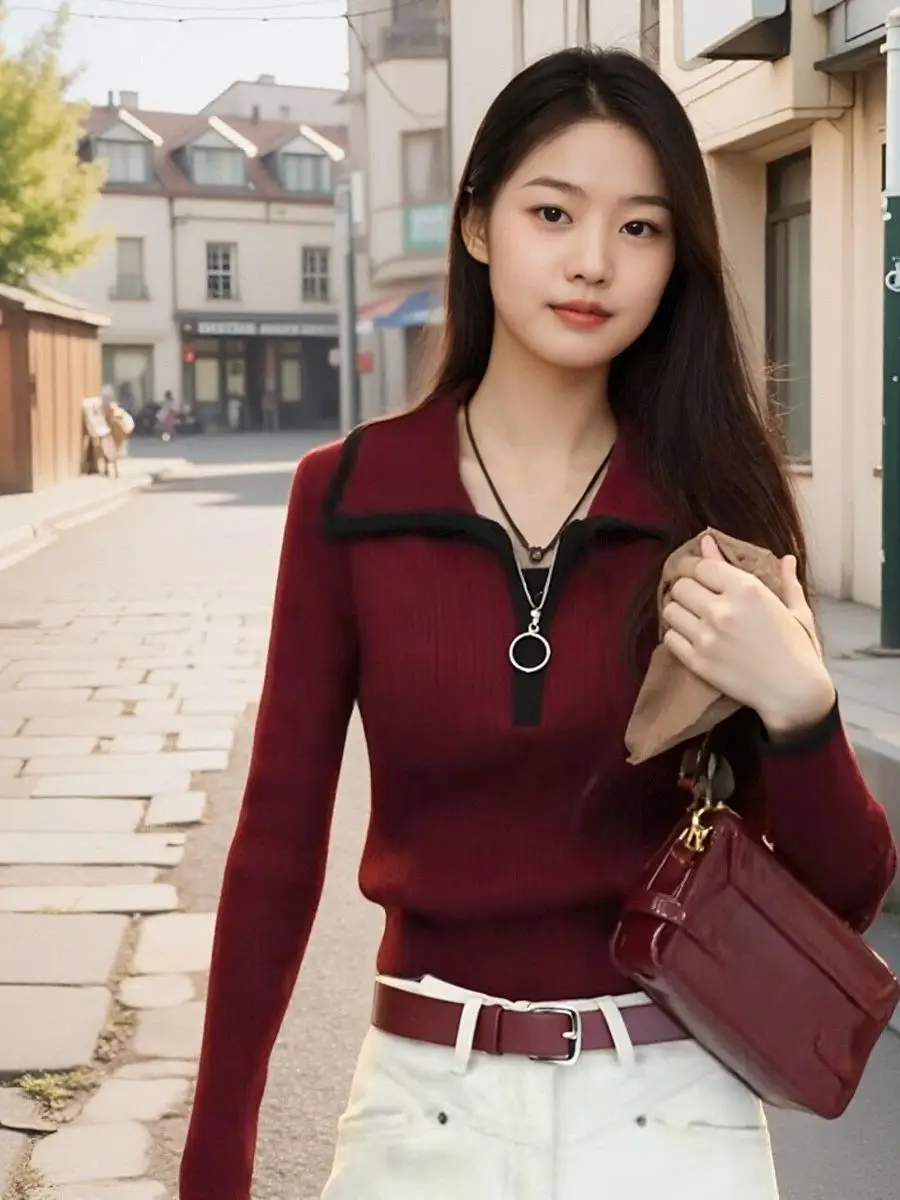 Counter Genuine Goods Amashlas 2024 осенне-зимний популярный облегающий универсальный вязаный