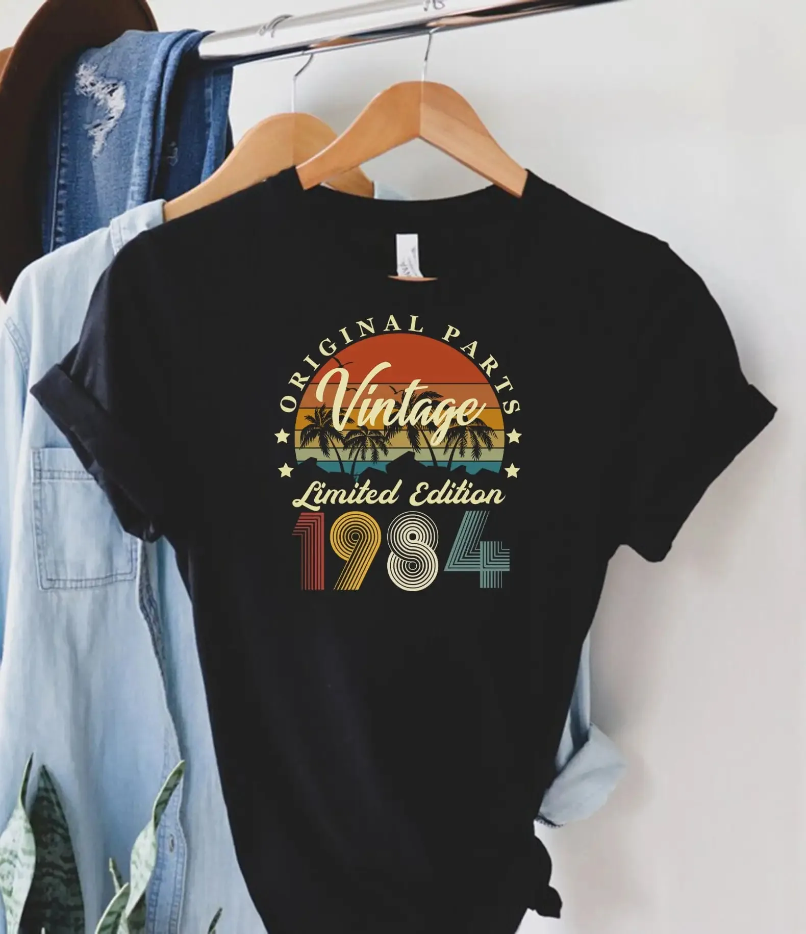 1984 Винтажная Футболка день рождения 40-й Ретро кассета