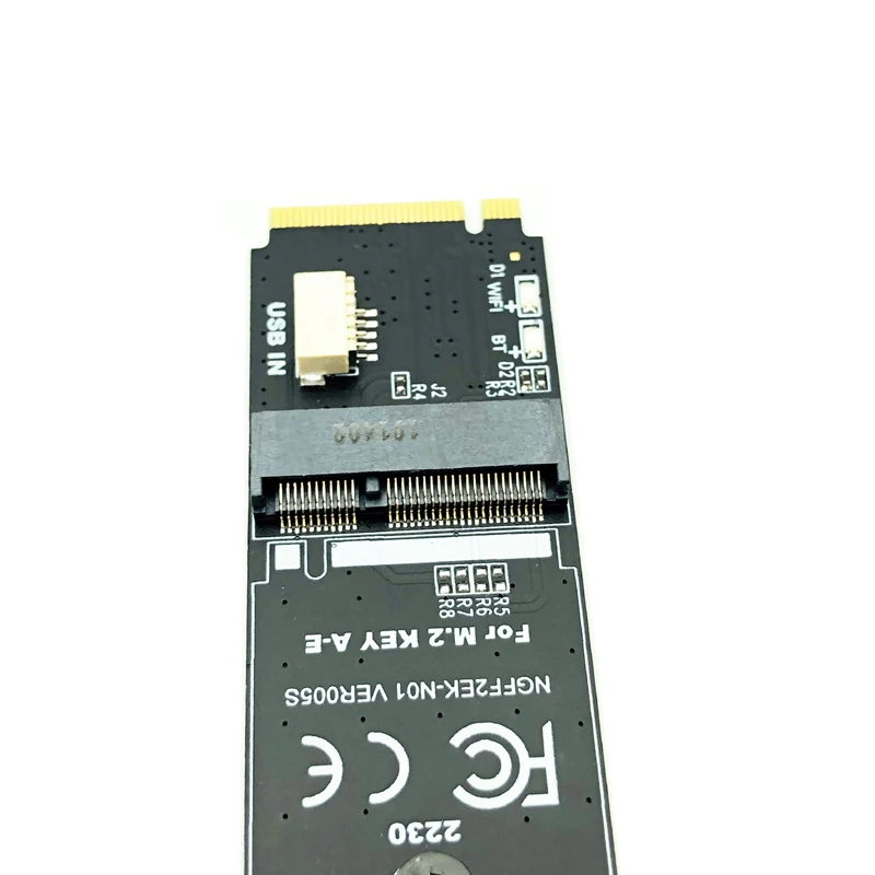 Фото M.2 M-ключ к A + E-ключу, слот NGFF, Wi-Fi беспроводная сетевая карта M.2 NGFF PCI Express к E Key Card M-Key к ID Key M.2, адаптер Wi-Fi №5